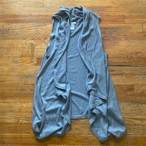 Women’s Gray Sleeveless  Coldwater Creek - One Size Cardigan